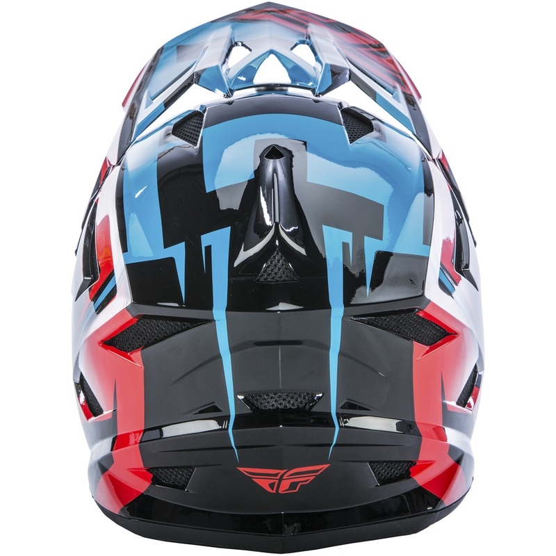 Cască de motocros FLY Racing DEFAULT - USA albastru-roșu