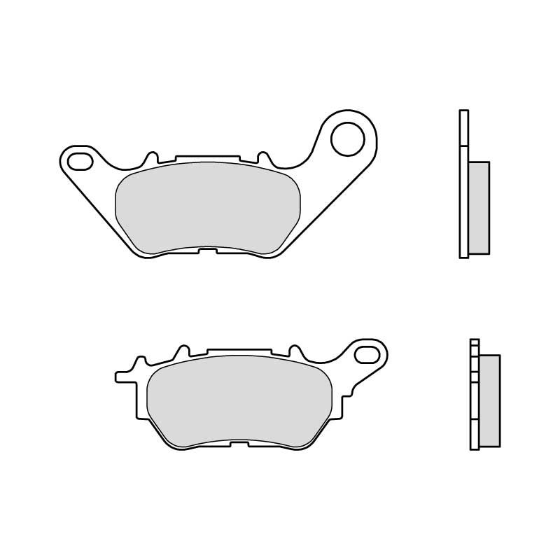 Placute de frana BREMBO CC ROAD pentru YAMAHA YP 125 X-MAX 2017-2026, YAMAHA CZD 300 X-Max 2017-2023