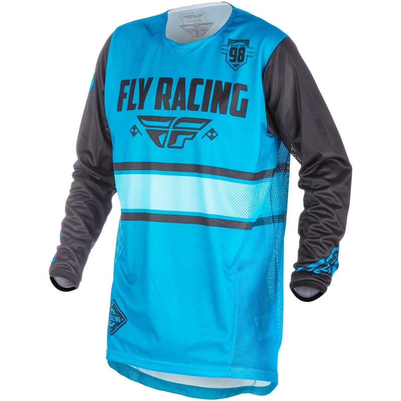 Tricou de motocros FLY Racing Kinetic ERA 2018 - SUA albastru-negru