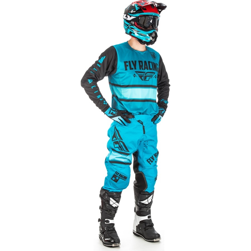Tricou de motocros FLY Racing Kinetic ERA 2018 - SUA albastru-negru