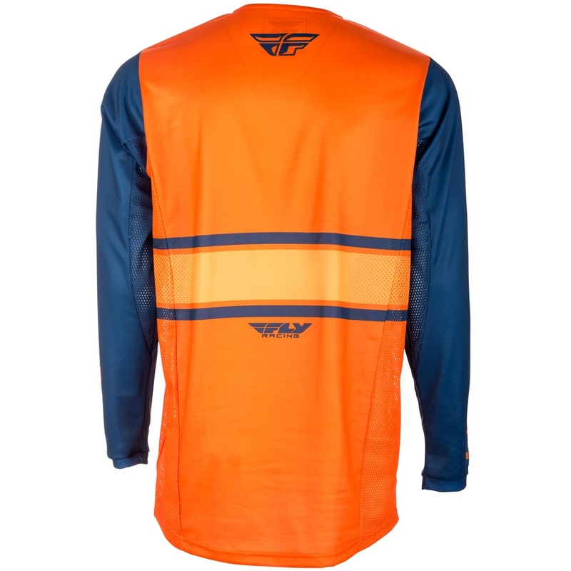 Tricou de motocros FLY Racing Kinetic ERA 2018 - USA portocaliu-albastru