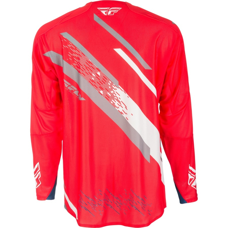 Tricou de motocros FLY Racing EVO 2018 - USA roșu-gri-alb