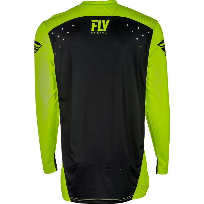 Tricou de motocros FLY Racing LITE 2018 - USA negru-galben-fluo