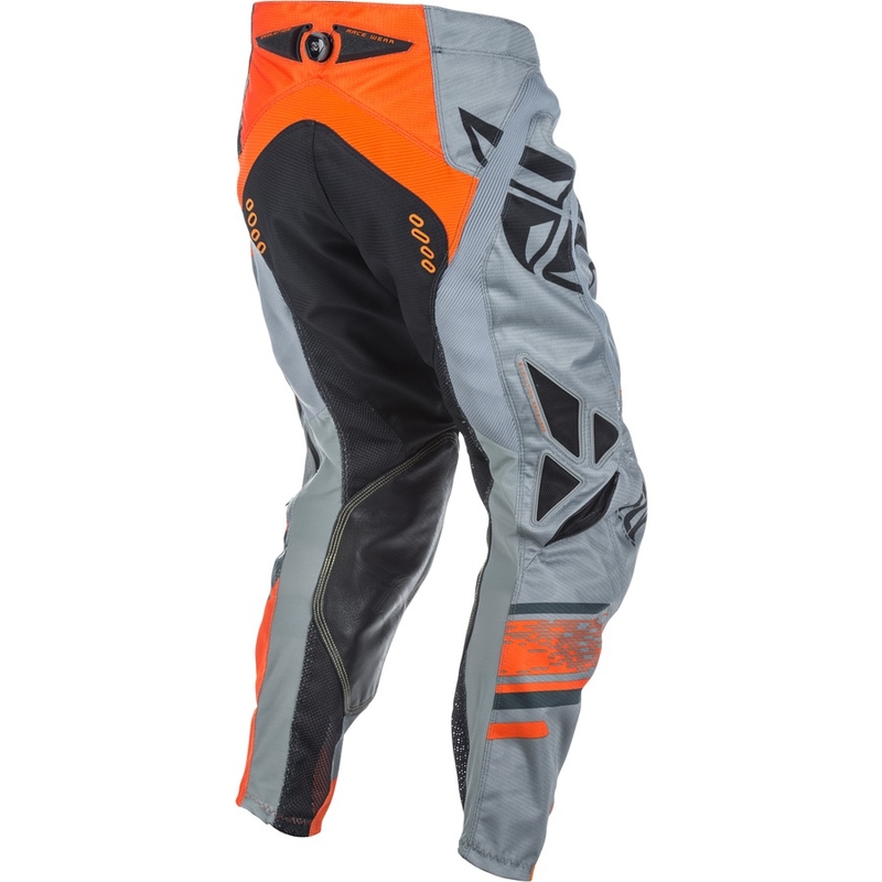 Pantaloni motocross FLY Racing EVO 2018 - USA gri-portocaliu-negru