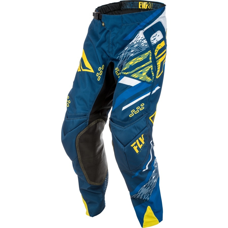 Pantaloni motocross FLY Racing EVO 2018 - USA albastru-galben-albastru