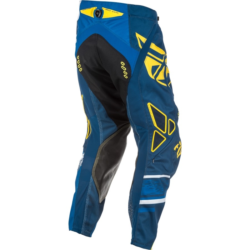 Pantaloni motocross FLY Racing EVO 2018 - USA albastru-galben-albastru
