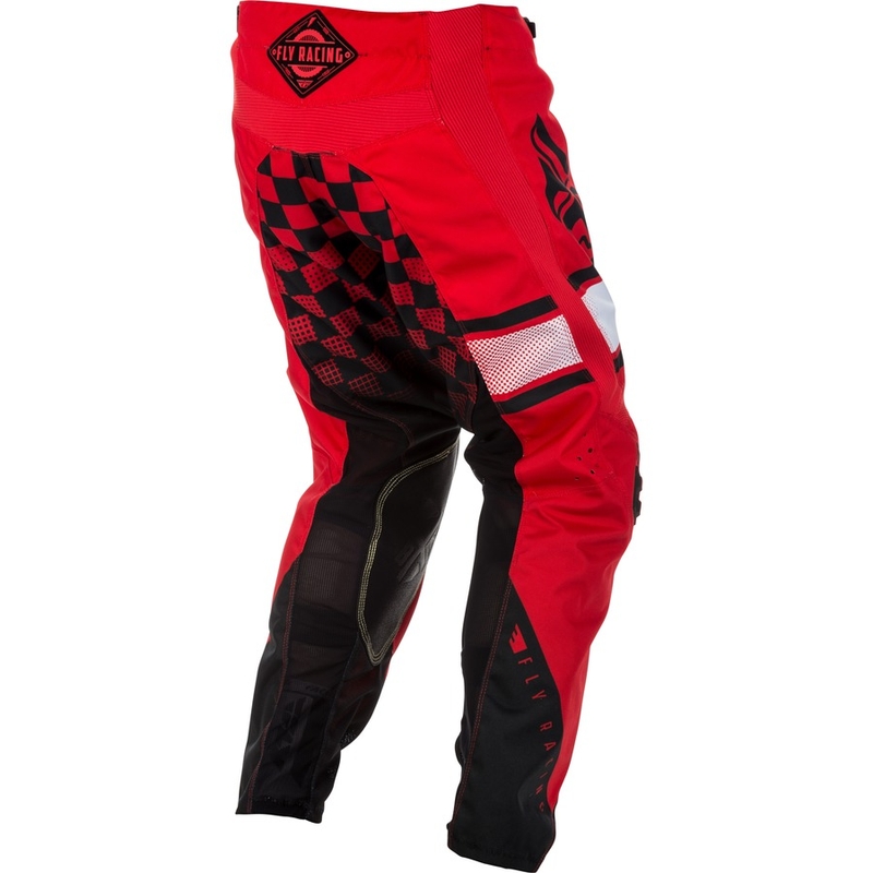 Pantaloni motocross FLY Racing Kinetic ERA 2018 - SUA roșu și negru