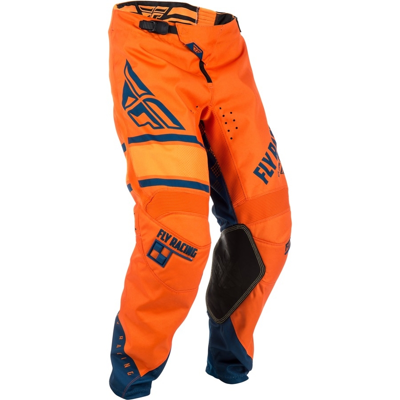 Pantaloni de motocross FLY Racing Kinetic ERA 2018 - USA portocaliu-albastru