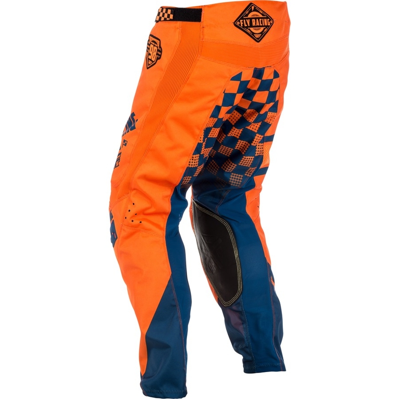 Pantaloni de motocross FLY Racing Kinetic ERA 2018 - USA portocaliu-albastru