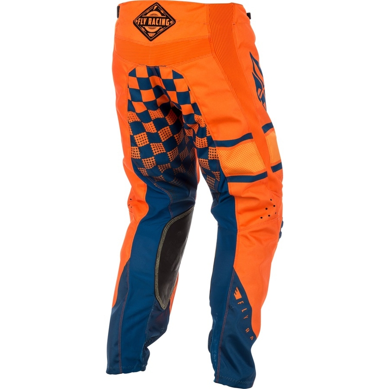Pantaloni de motocross FLY Racing Kinetic ERA 2018 - USA portocaliu-albastru