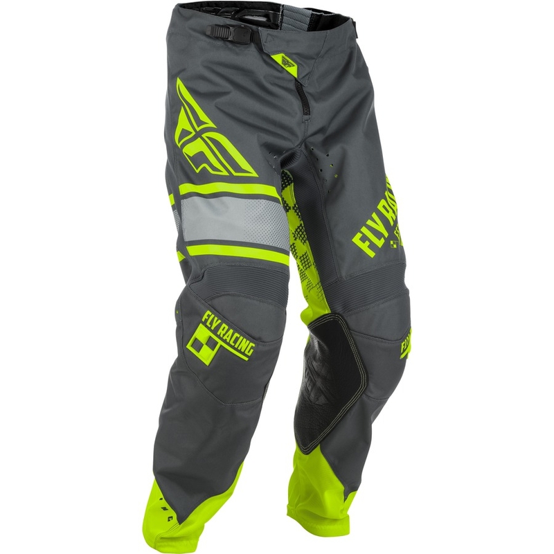 Pantaloni motocross FLY Racing Kinetic ERA 2018 - SUA gri-fluo galben lichidare