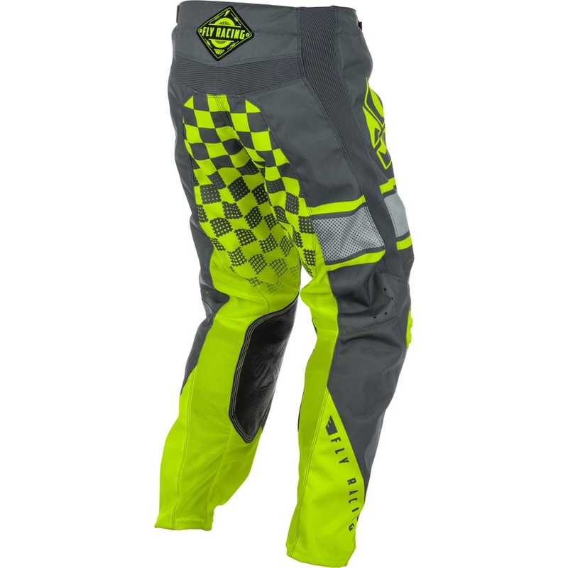 Pantaloni motocross FLY Racing Kinetic ERA 2018 - SUA gri-fluo galben lichidare