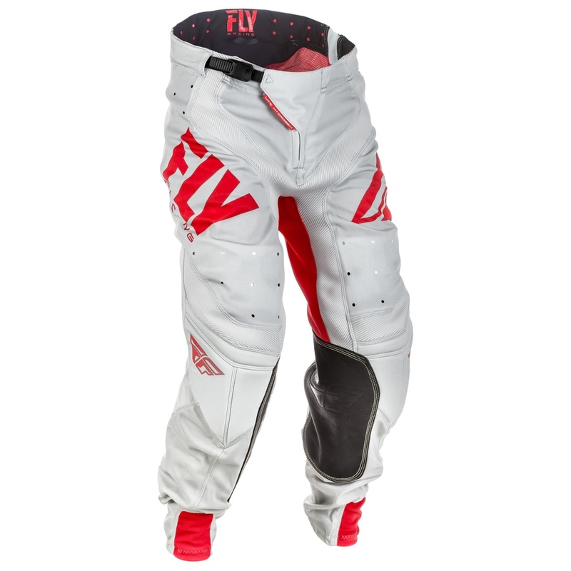 Pantaloni motocross FLY Racing LITE 2018 - USA roșu-gri