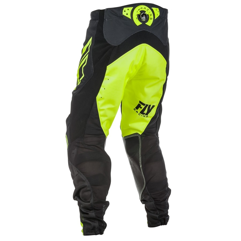 Pantaloni motocross FLY Racing LITE 2018 - USA negru-galben-fluo