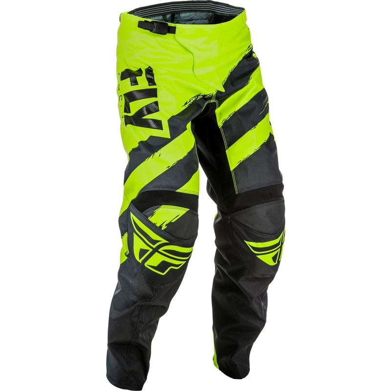 Pantaloni de motocross FLY Racing F-16 2018 - USA negru-fluo-galben