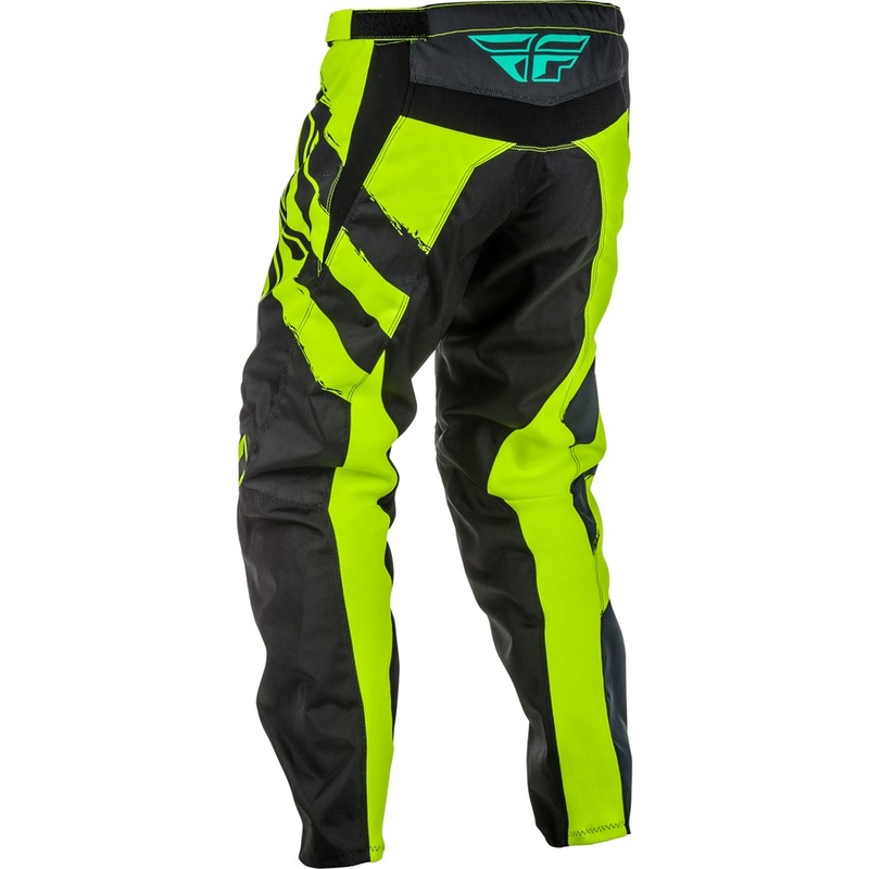 Pantaloni de motocross FLY Racing F-16 2018 - USA negru-fluo-galben