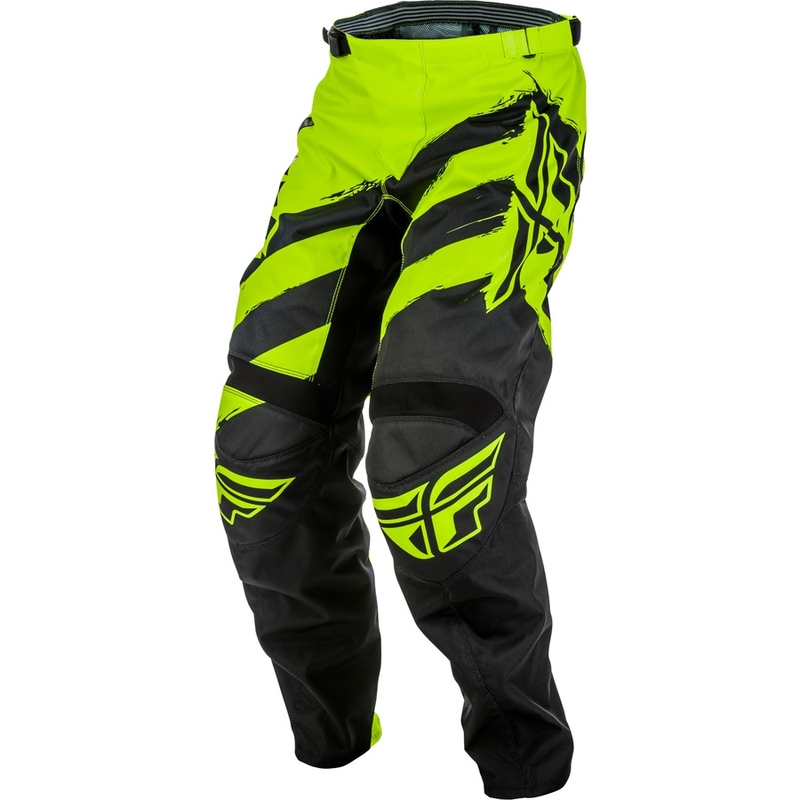 Pantaloni de motocross FLY Racing F-16 2018 - USA negru-fluo-galben