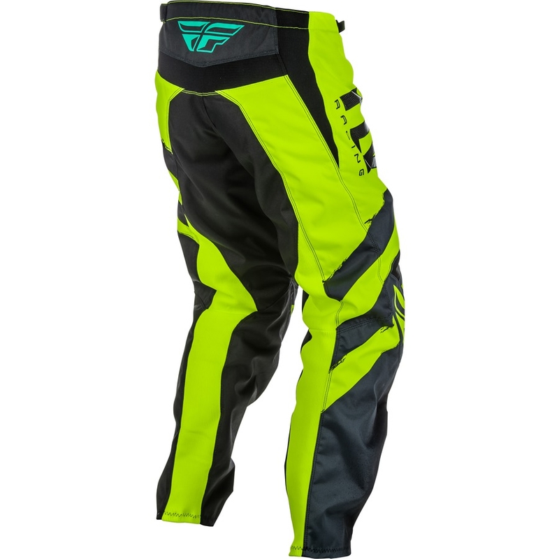 Pantaloni de motocross FLY Racing F-16 2018 - USA negru-fluo-galben