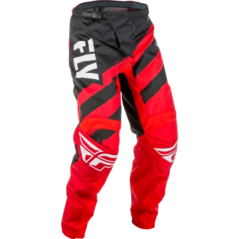 Pantaloni de motocross FLY Racing F-16 2018 - Statele Unite ale Americii roșu și negru lichidare