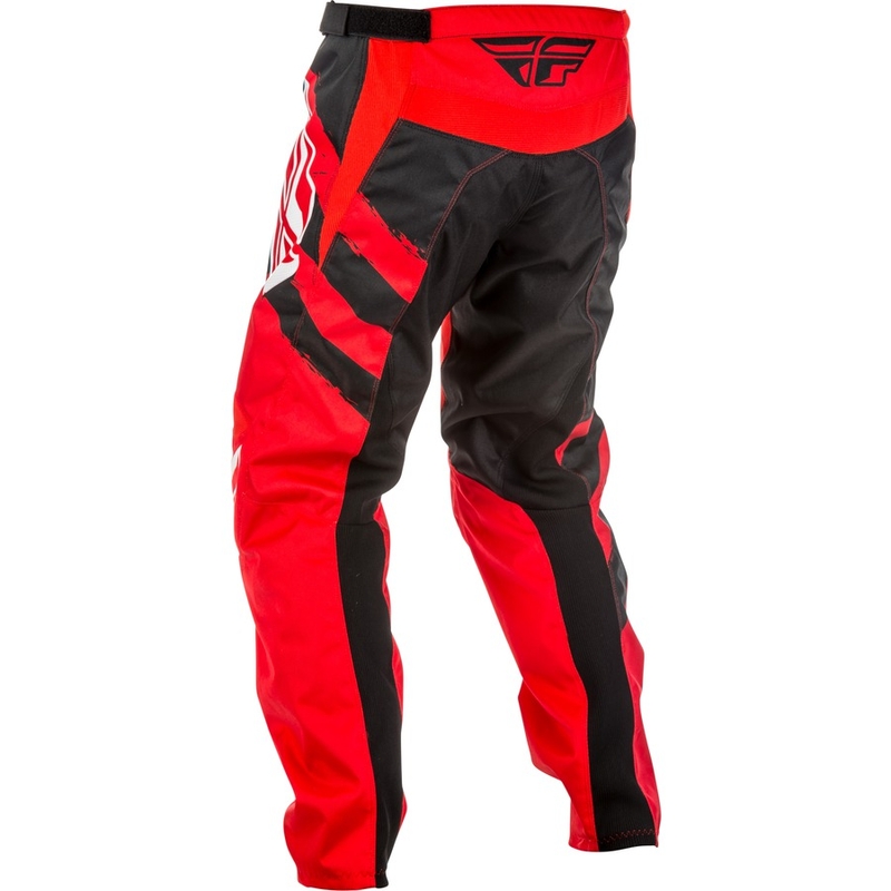 Pantaloni de motocross FLY Racing F-16 2018 - Statele Unite ale Americii roșu și negru lichidare