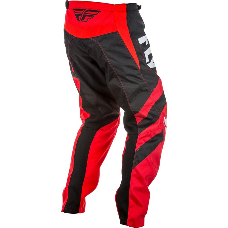 Pantaloni de motocross FLY Racing F-16 2018 - Statele Unite ale Americii roșu și negru lichidare