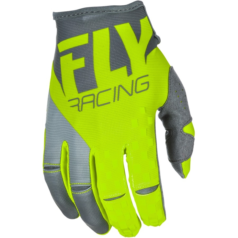 Mănuși de motocross FLY Racing Kinetic 2018 - USA gri-galben-fluo