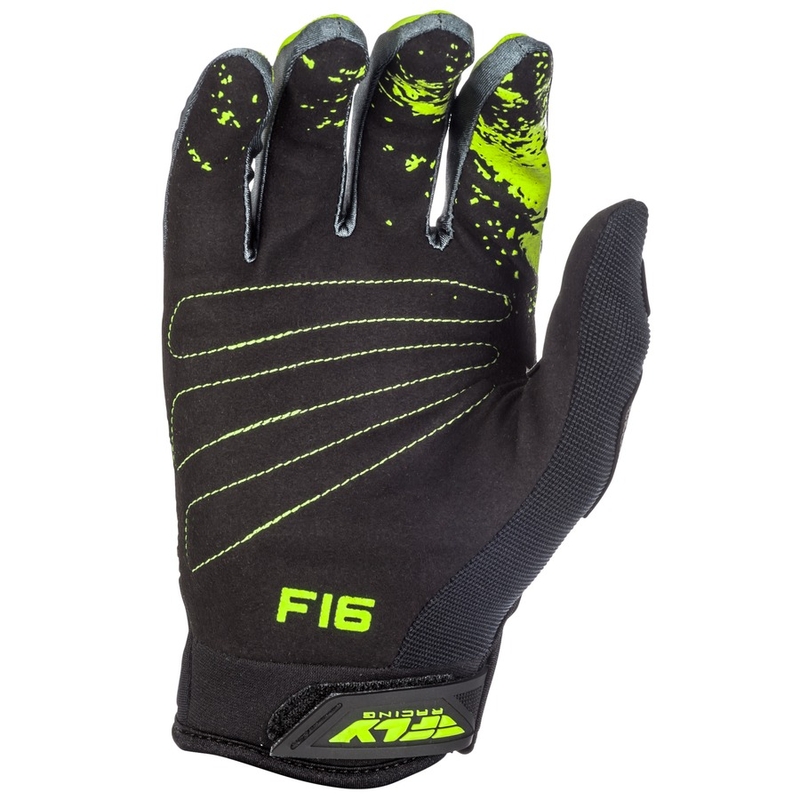 Mănuși de motocros FLY Racing F-16 2018 - USA negru-galben-fluo