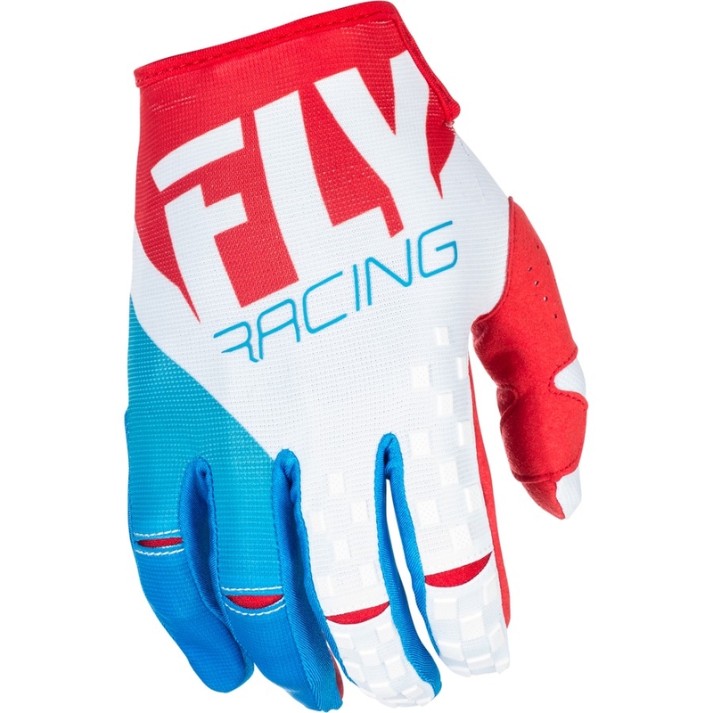 Mănuși de motocros FLY Racing Kinetic 2018 - USA roșu-alb-albastru