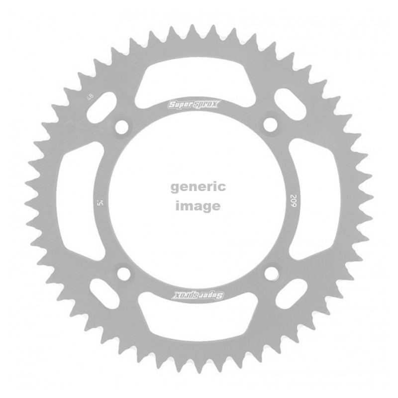 Rear ALU sprocket SUPERSPROX Negru 54T, 420