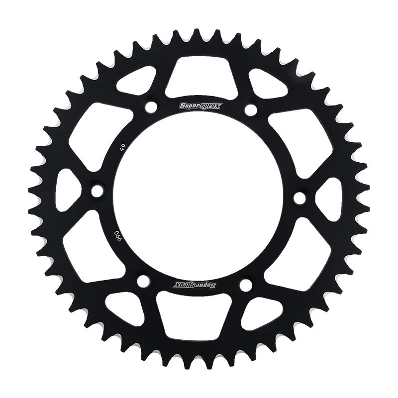 Rear ALU sprocket SUPERSPROX Negru 49T, 520