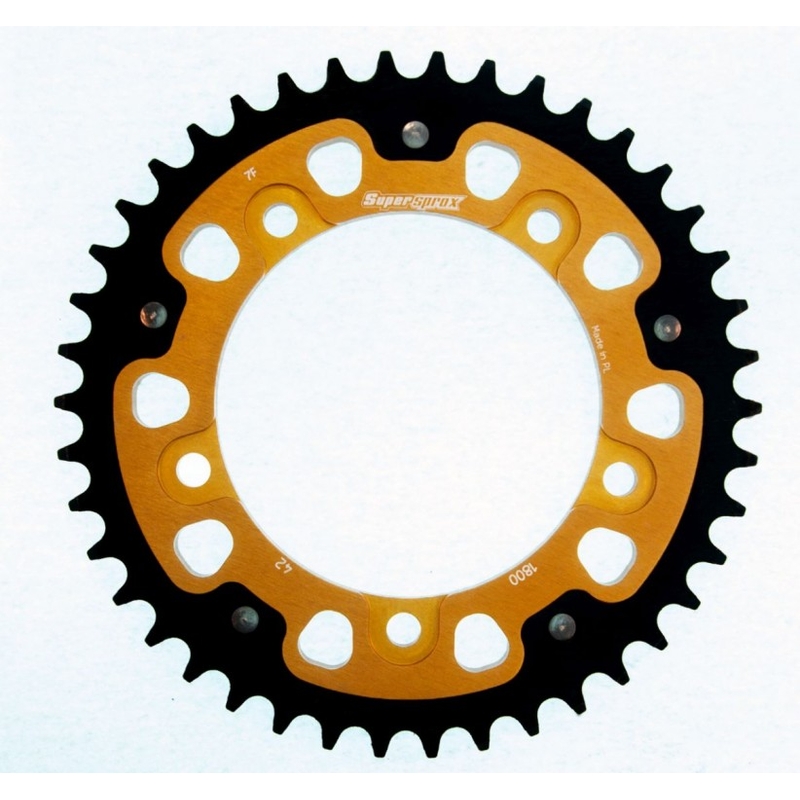 Rear sprocket SUPERSPROX STEALTH auriu 42T, 530