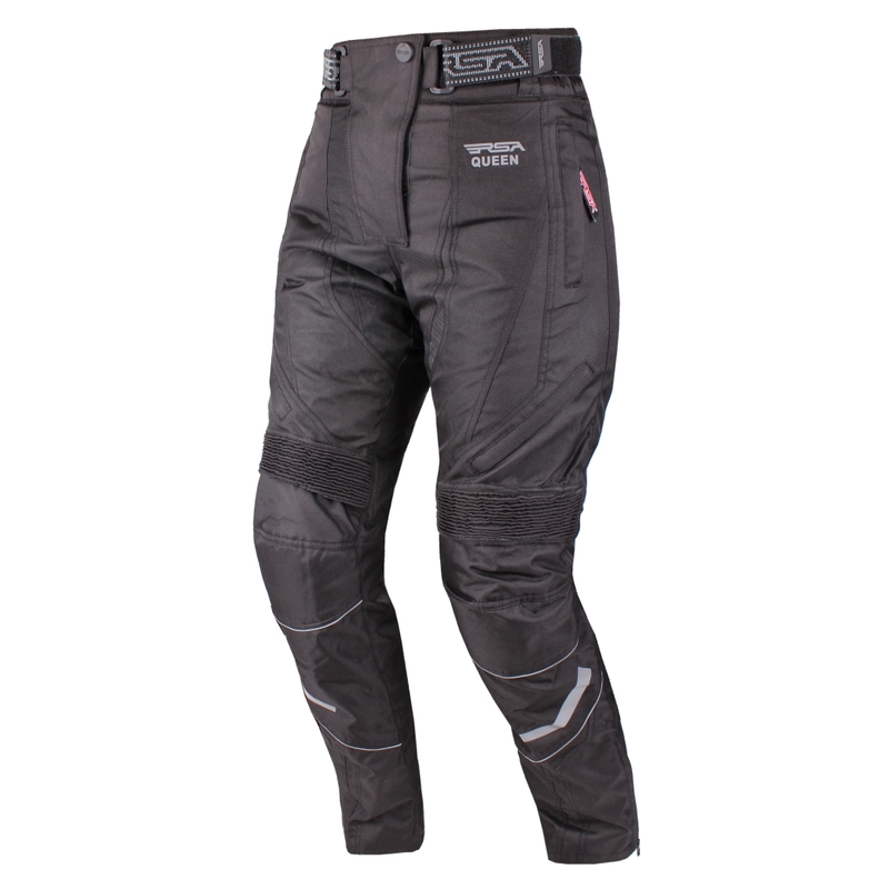 RSA Queen Negru pentru femei RSA Queen pantaloni de motociclete Negru výprodej lichidare