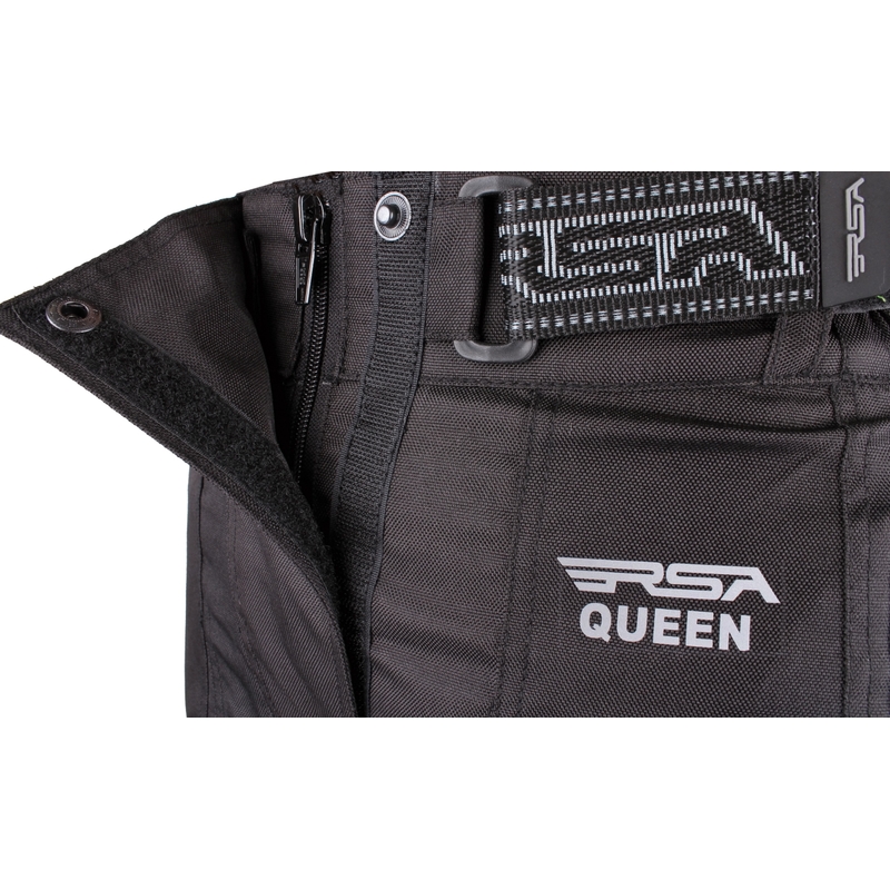 RSA Queen Negru pentru femei RSA Queen pantaloni de motociclete Negru výprodej lichidare