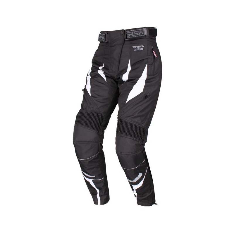 RSA Queen pentru femei RSA Queen pantaloni de motocicletă alb-negru și alb výprodej lichidare