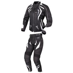 Salopeta RSA Queen pentru femei cu motocicletă în alb și negru lichidare