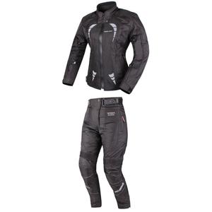 Costum de motocicletă pentru femei RSA Queen negru lichidare
