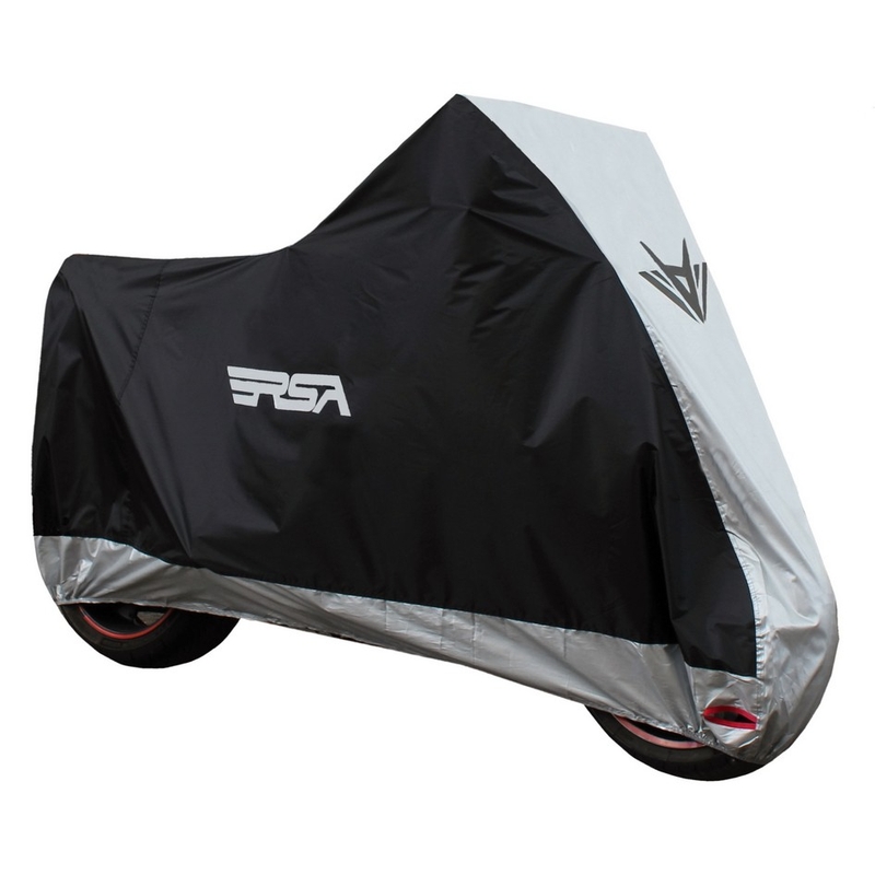 Husă pentru motocicletă RSA negru-argintiu