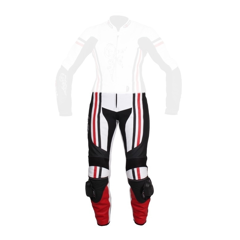 Pantaloni Tschul 554 alb-negru-roșu pentru femei lichidare