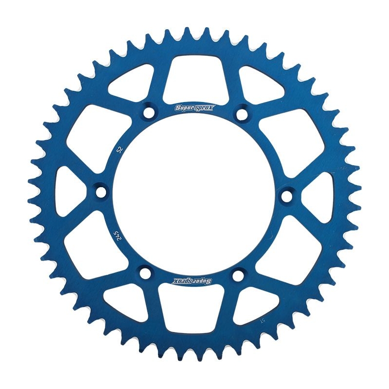 Rear ALU sprocket SUPERSPROX Albastru 52T, 520