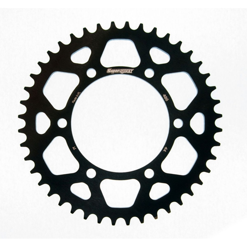 Rear ALU sprocket SUPERSPROX Negru 44T, 520