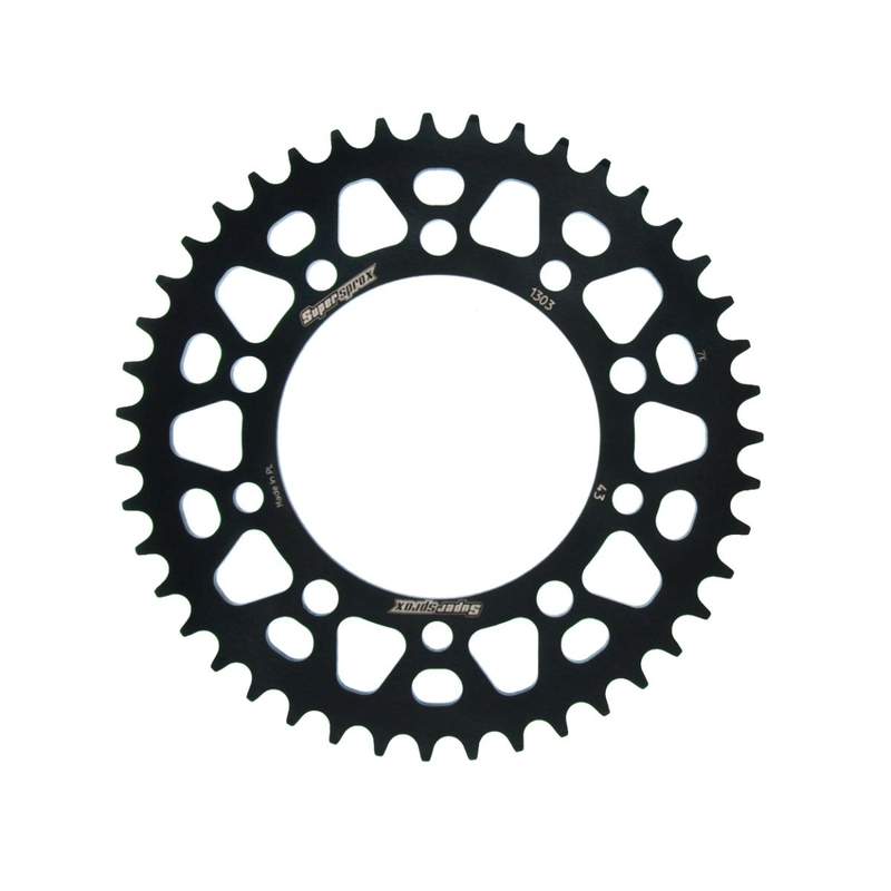 Rear ALU sprocket SUPERSPROX Negru 43T, 520