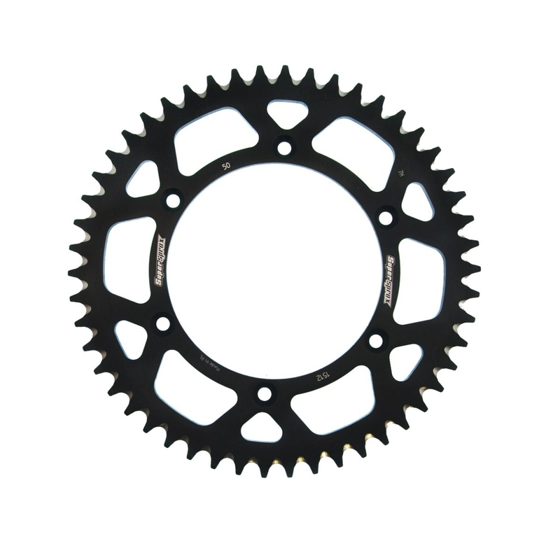 Rear ALU sprocket SUPERSPROX Negru 50T, 520