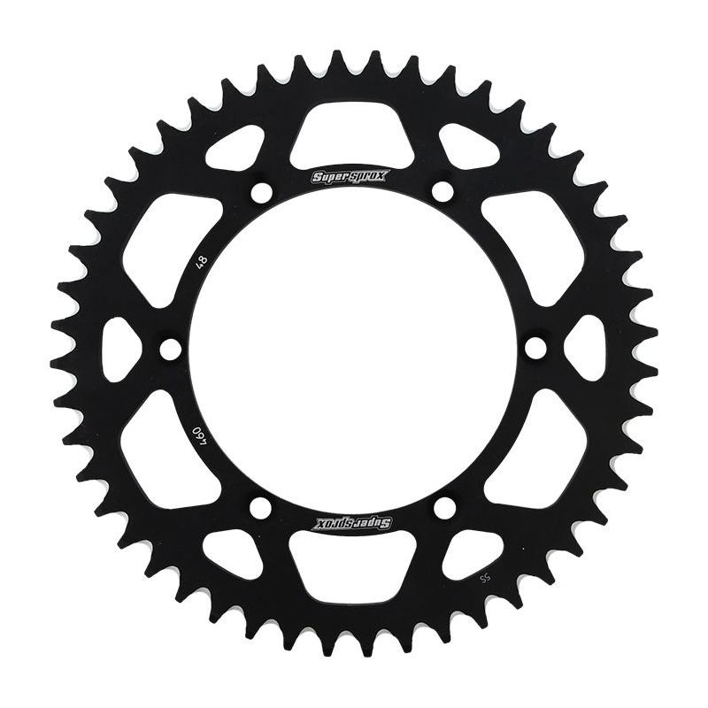 Rear ALU sprocket SUPERSPROX Negru 48T, 520