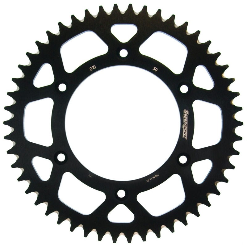 Rear ALU sprocket SUPERSPROX Negru 50T, 520