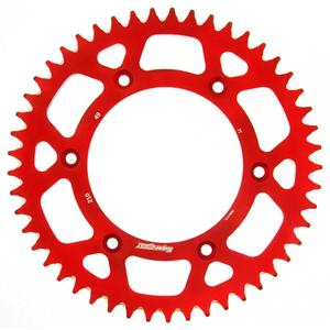 Rear ALU sprocket SUPERSPROX RAL-210:49-RED Rosu 49T, 520