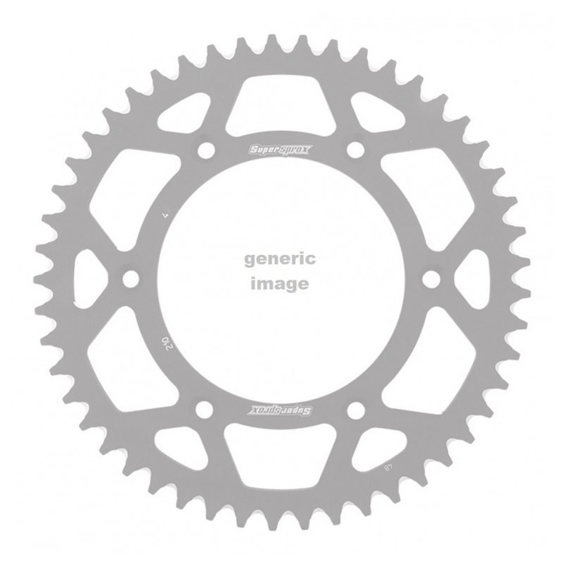 Rear ALU sprocket SUPERSPROX argintiu 49T, 520