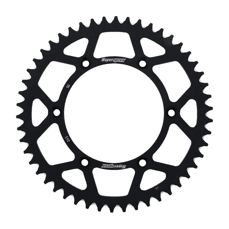 Rear ALU sprocket SUPERSPROX Negru 50T, 520