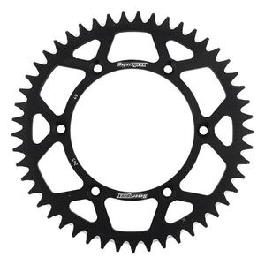 Rear ALU sprocket SUPERSPROX RAL-245:49-BLK Negru 49T, 520