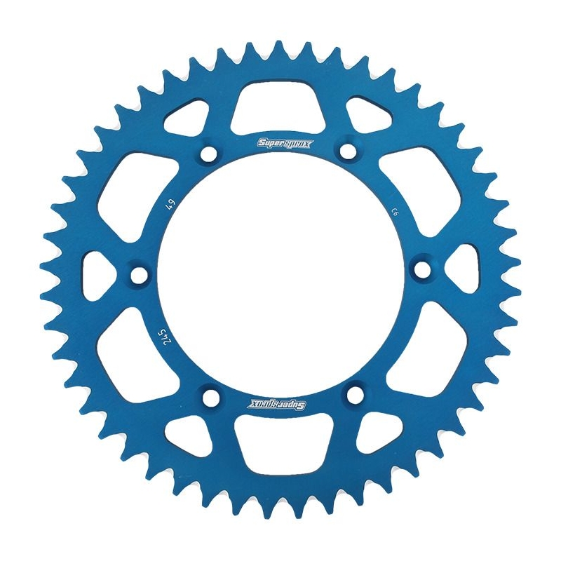 Rear ALU sprocket SUPERSPROX Albastru 49T, 520