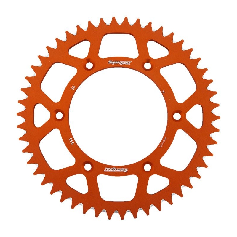 Rear ALU sprocket SUPERSPROX portocaliu 50T, 520